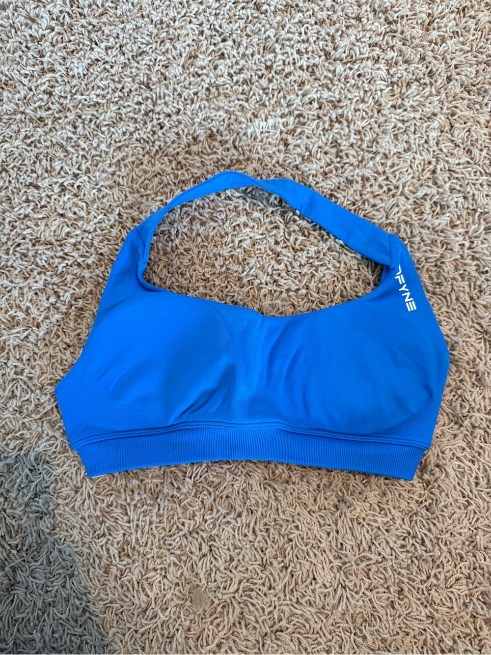 ENAHL Bright Blue Seamless Sports Bra with Strappy Back